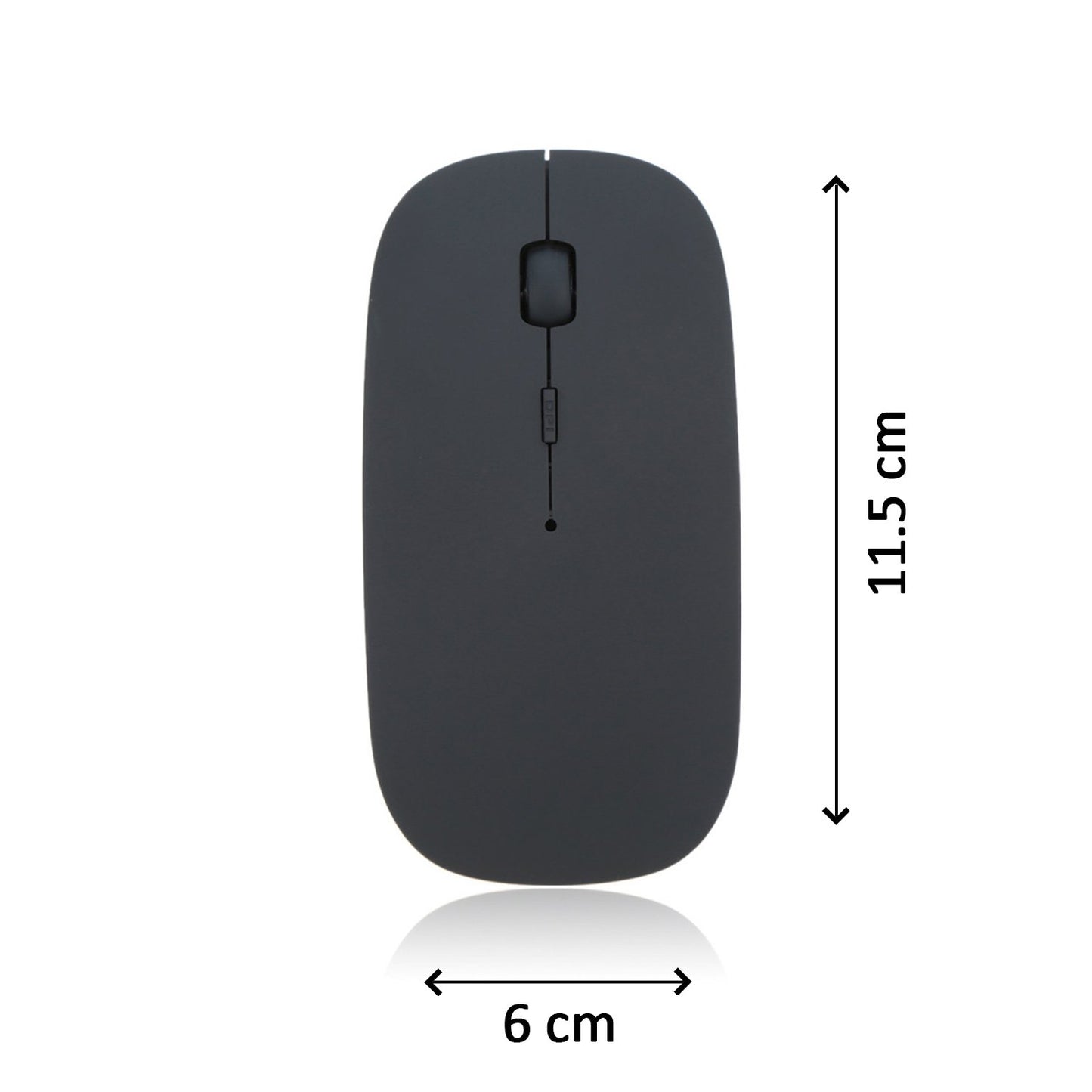 Slim Wireless Computer Mouse | Ergonomic Cordless Handheld for Laptops & Desktops | Silent Click, Portable & Easy Plug & Play for Beginners