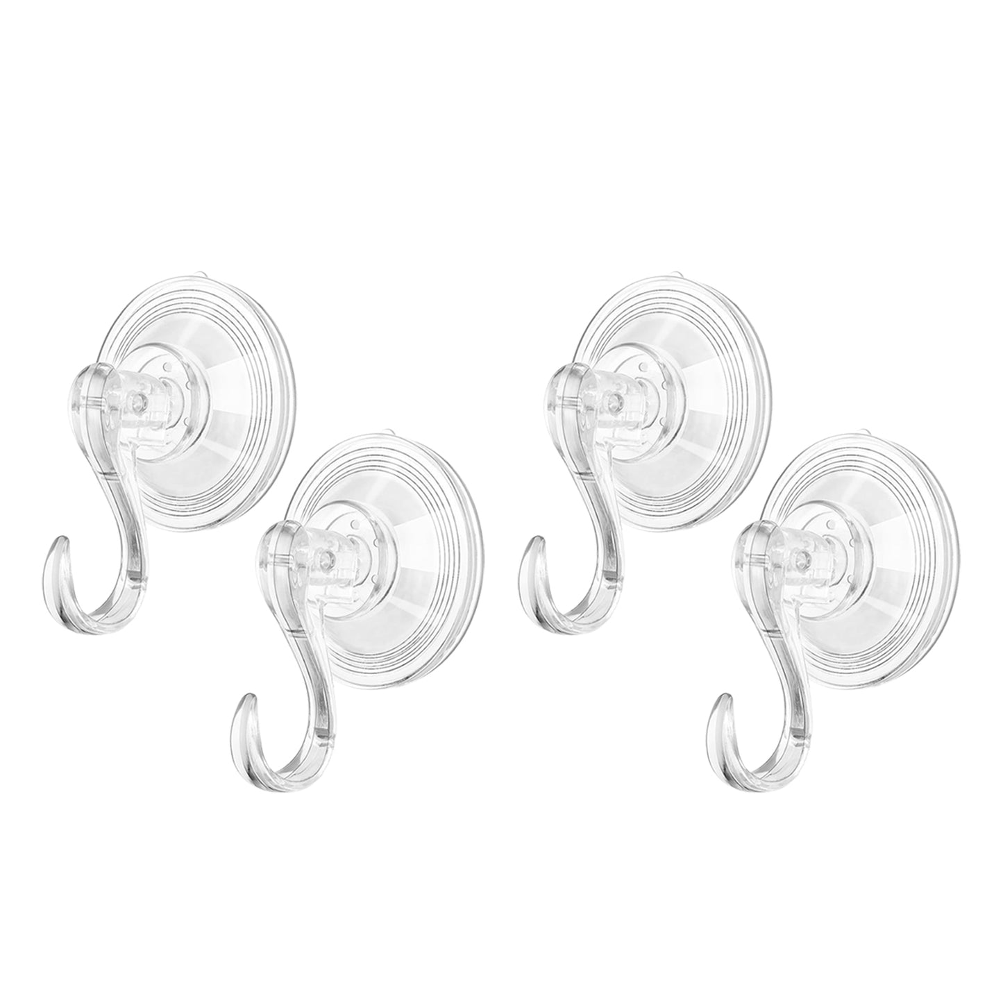 Plastic Suction Cup Hooks (10 Pcs Set)