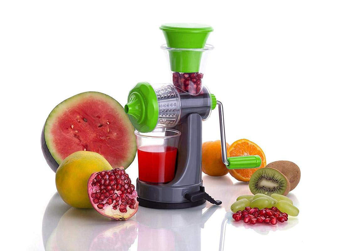 Manual Fruit & Vegetable Juicer | Portable Mini Handheld Squeezer Machine | Easy Crank Operation for Beginners | Fresh Juice Maker