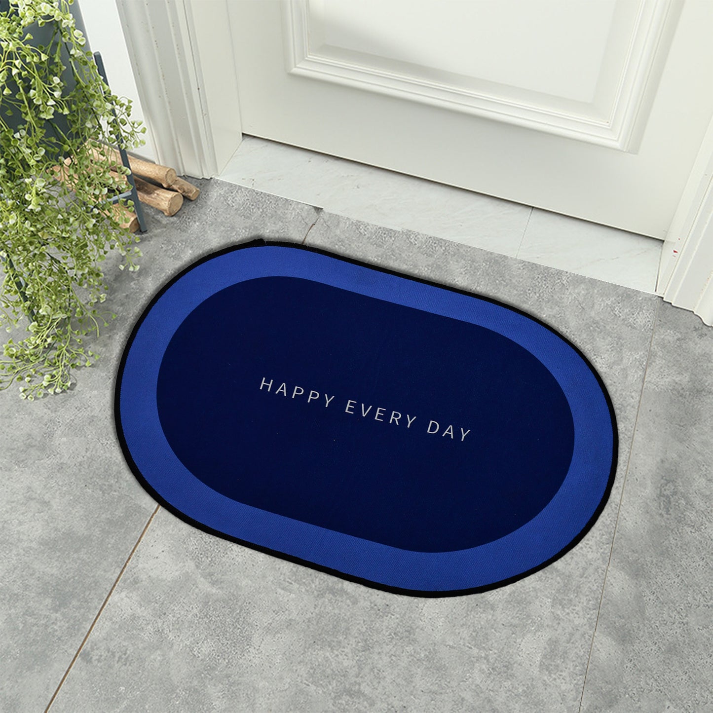 Super Absorbent Quick Dry Bath Mat | Non-Slip Bathroom Rug for Floor Safety | Modern Instant Drying Floor & Door Mat for Home & Kitchen