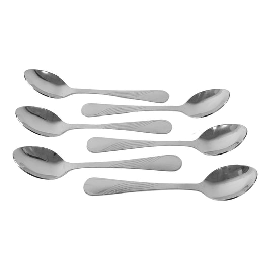 Supermom Diamond Stainless Steel Dining Spoon (6 Pc  Set)