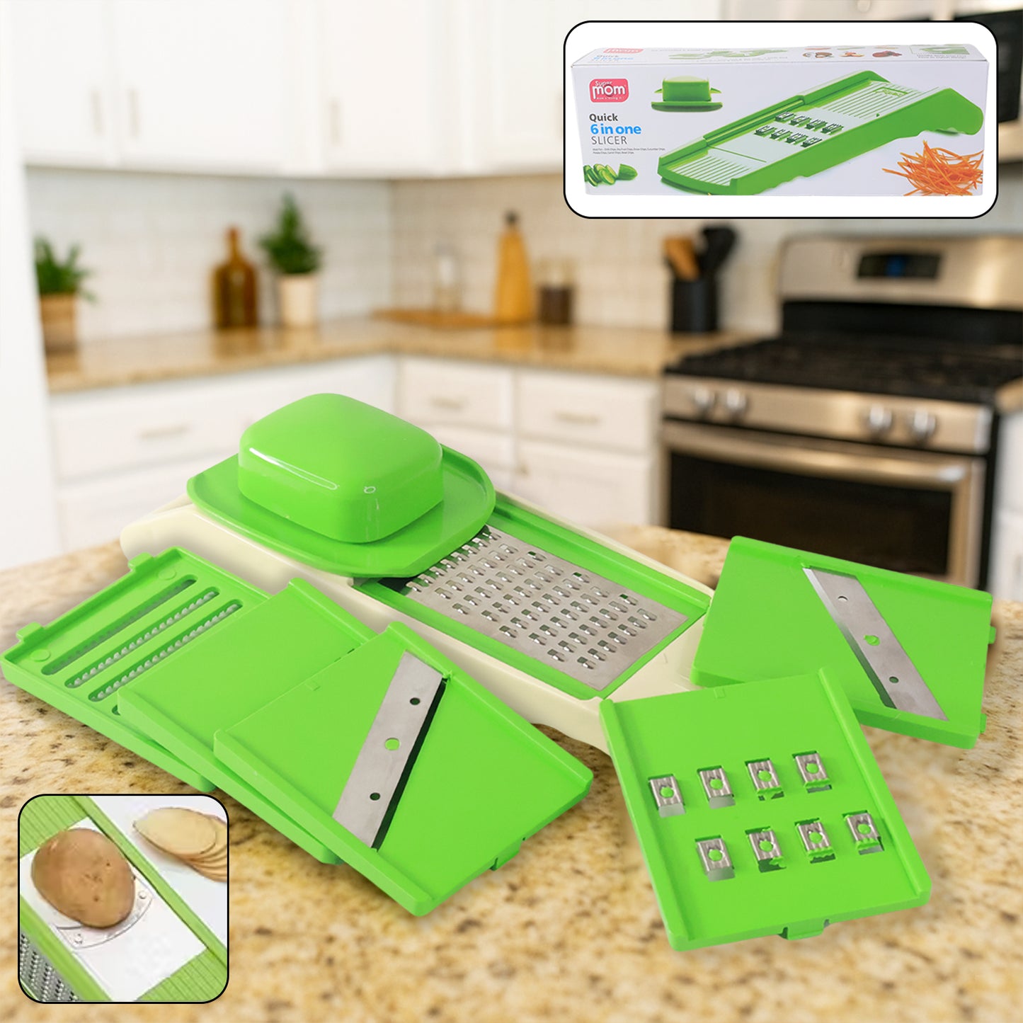 Supermom Quick 6-in-1 Multipurpose Slicer