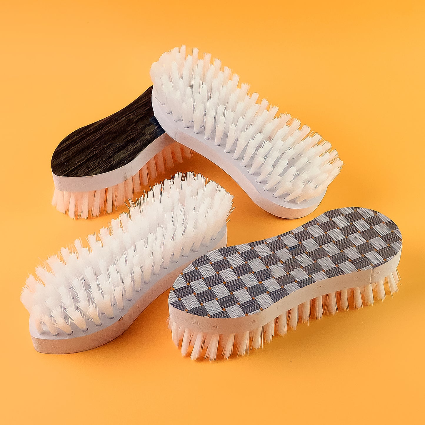 Veepee Ergonomic Curved Laundry Brush Set (4 Pc)