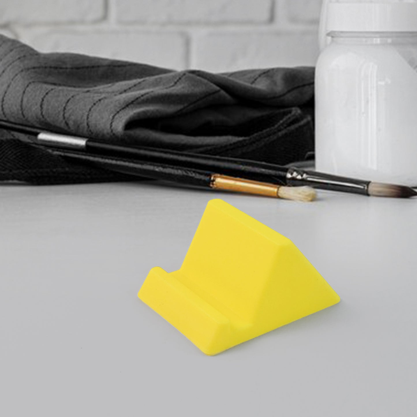 Compact Plastic Mobile Phone Holder Stand (1 Pc  Mix Color)