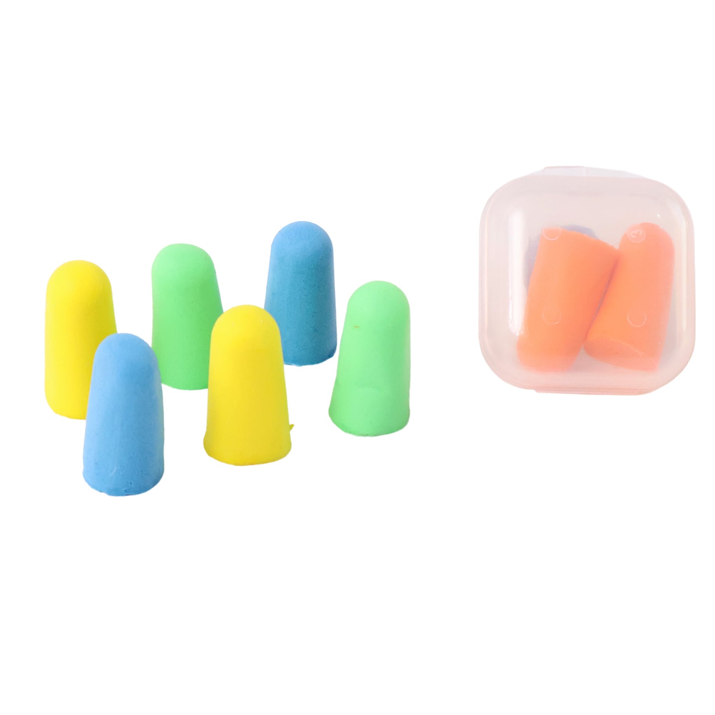 Soft Foam Noise-cancelling Earplugs 4 Pairs