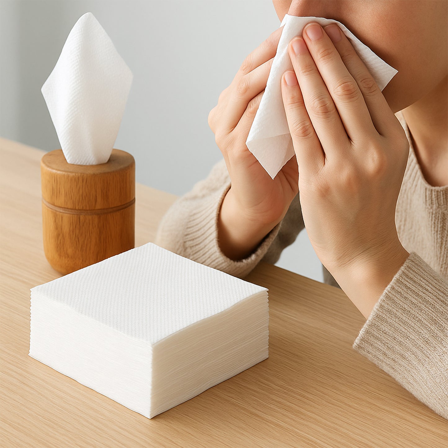 Soft Facial Tissue Paper Napkins Set (50 Pcs Set)