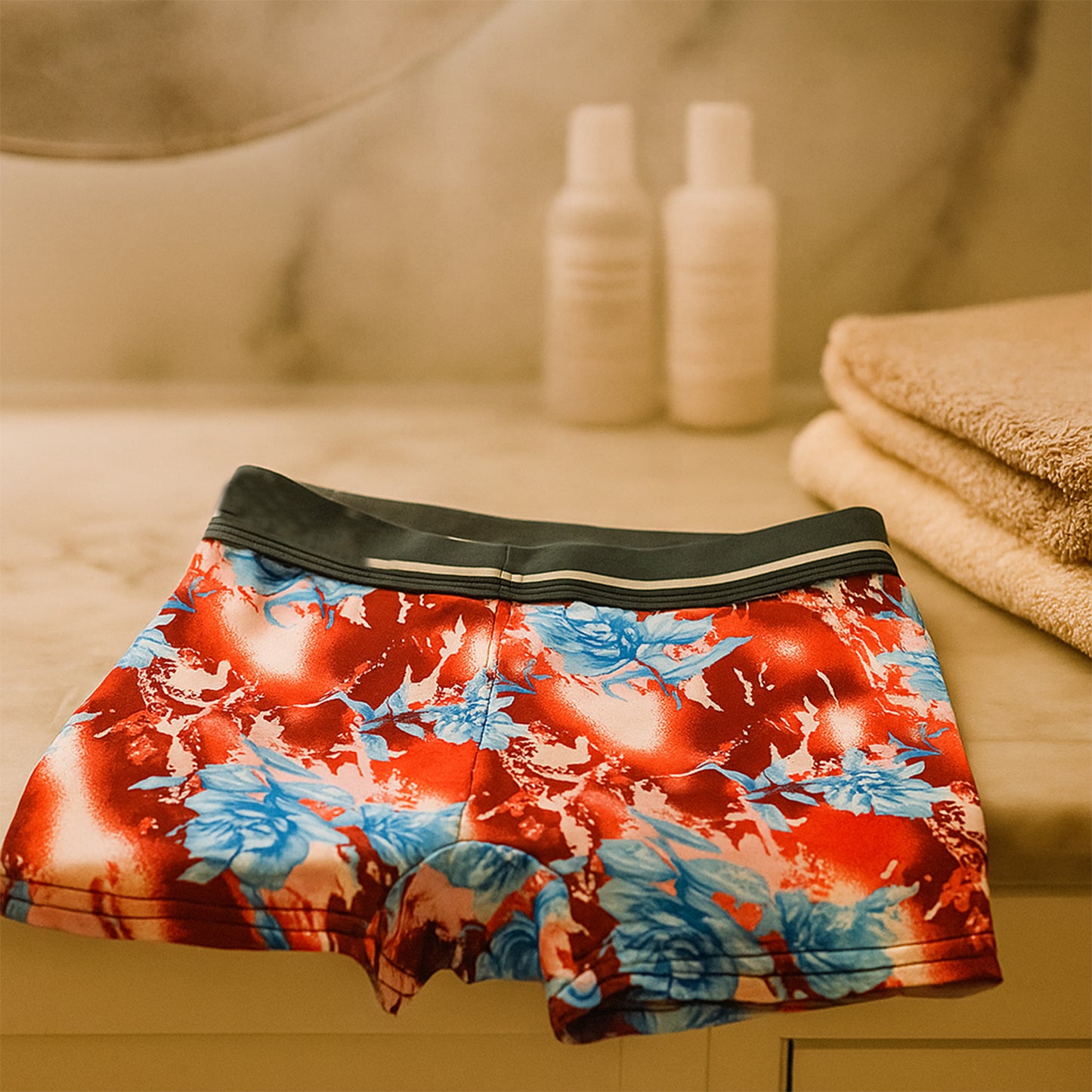 Mens Stretch Boxer Briefs  - (Extra Large (Xl)  1 Pc)