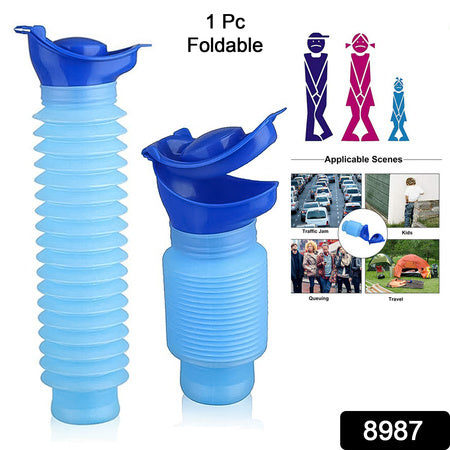 Urinal Foldable Portable Wee Bottle (750 Ml  1 Pc)